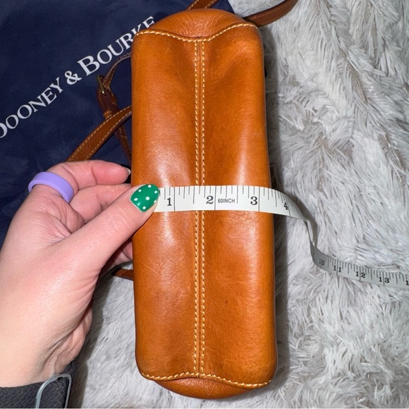 Dooney & Bourke Genuine Florentine Vacchetta Leather Crossbody - Picture 7 of 8